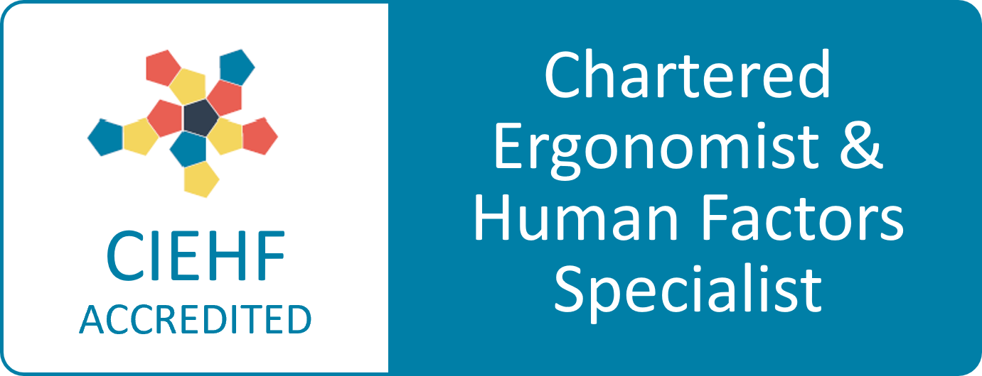 CIEHF Chartered Ergonomist and Human Factors Badge
